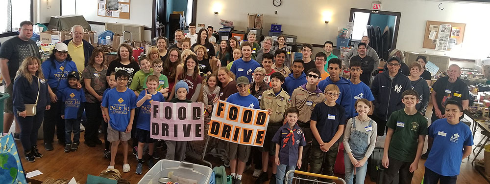 Scouting for Food Drive to Benefit the NFSB Food Pantry Is Back in 2021!